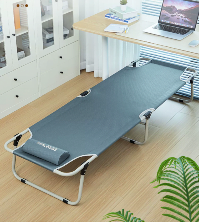 Canvas folding bed