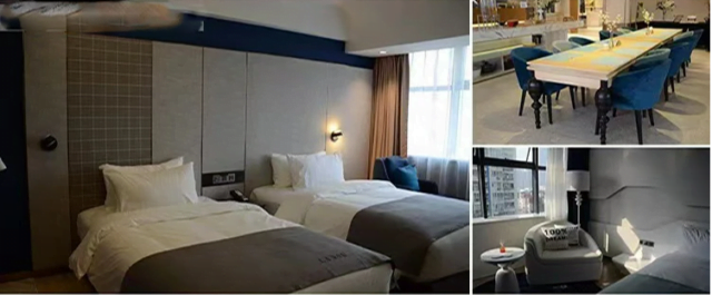 modern hotel bed 