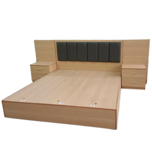 modern hotel bed