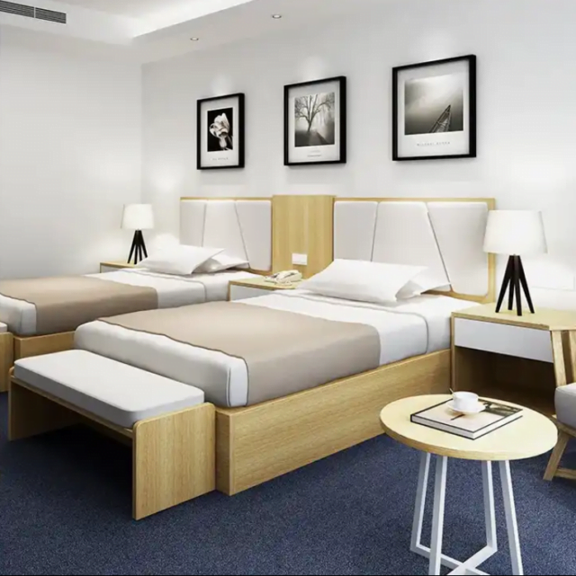 modern hotel bed 