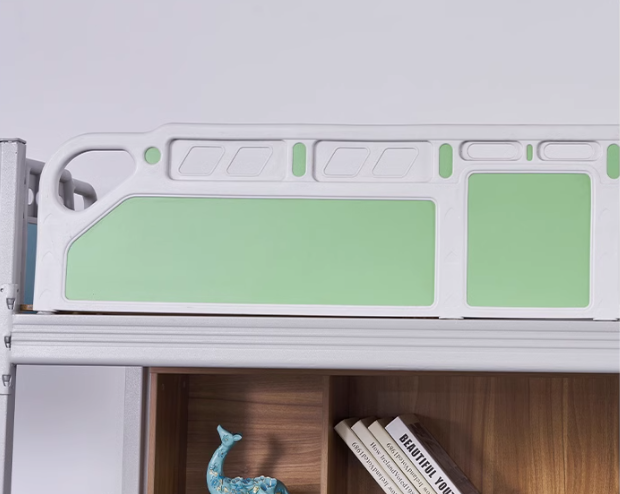 bunk bed with desk