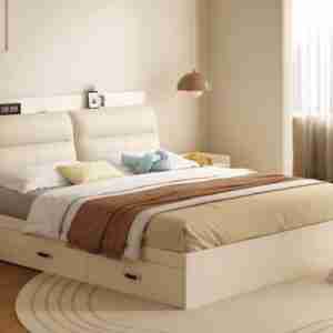 modern double bed